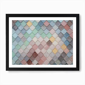 Colorful Tiled Wall Art Print