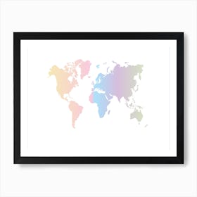 World Map 26 Art Print