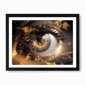 Eye Art Illustration In A Painting Style 03 Art Print