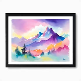 Mountain landscapes 10 Art Print