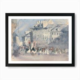 A Religious Procession, David Cox Art Print