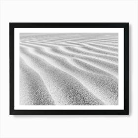 Abstract Sand Structure In The Desert Art Print