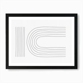 Abstract Art - Bw02 Art Print