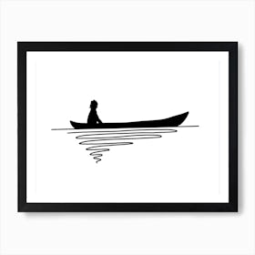 Solitude Boat Art Print