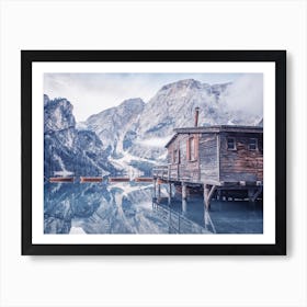 Cabin Lake Art Print