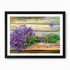 Bouquet of lavender Art Print