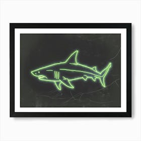 Neon Port Jackson Shark 4 Art Print