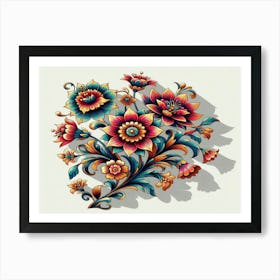 Russian Floral Painting 2 Art Print