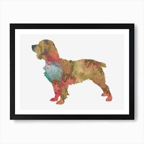 Watercolor Boykin Spaniel Dog 1 Art Print