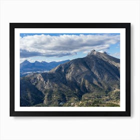 Clouds and mountains, Sierra de Bernia Art Print