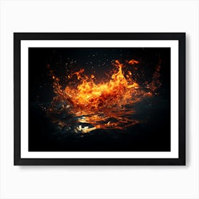 Fire and Water Art Print