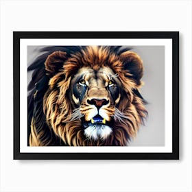 Lion Painting 16 Art Print