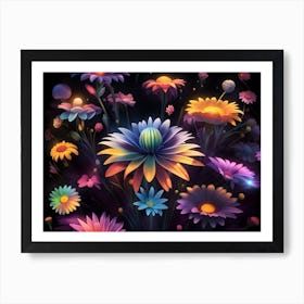 Colorful Flowers 2 Art Print