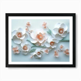 Paper Flowers 85 Art Print