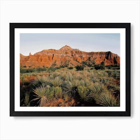 Texas Desert Mountains Art Print