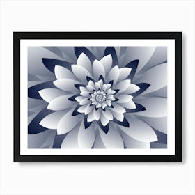 White Floral 1 Art Print