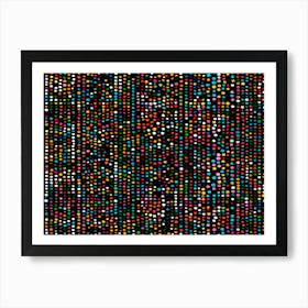 Vibrant Polka Dot Pattern 1 Art Print