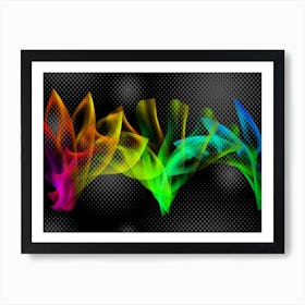 Abstraction Art Illustration In Painting Digital Style 11 Art Print