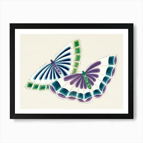 Japanese Butterfly, Cho Senshu (5) Art Print