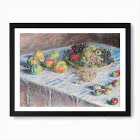 Apples And Grapes (1880), Claude Monet Art Print