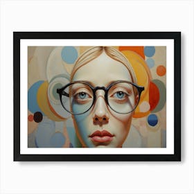 Techgirl Girlglasses Art Print