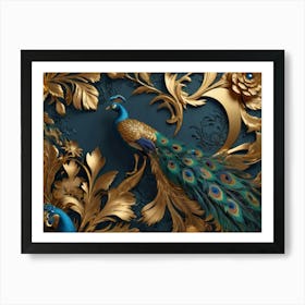Peacocks 1 Art Print