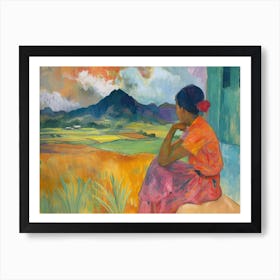 Contemporary Artwork Inspired By Paul Gauguin 4 Art Print