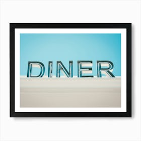 Retro Diner Sign Photo Art Print