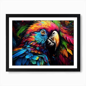 Colorful Parrot 1 Art Print