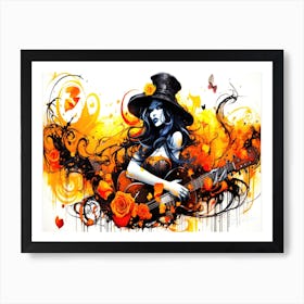 Witches And Music Jazz 10 Art Print
