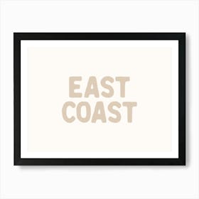 East Coast - Beige Art Print