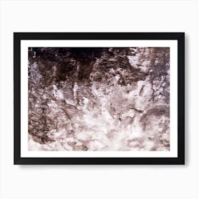 Abstract watercolor black paint background. 13 Art Print