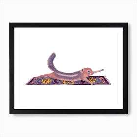 Squirrel Stretch Art Print