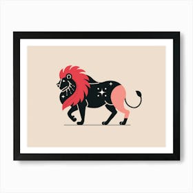 Zodiac Lion 1 Art Print