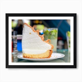 Slice Of Key Lime Pie In Key West (Florida Keys Series) 🎩 Art Print