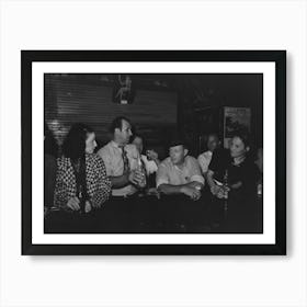 Untitled Photo, Possibly Related To Drinking At The Bar, Crab Boil Night, Raceland, Louisiana By Russell Lee Art Print