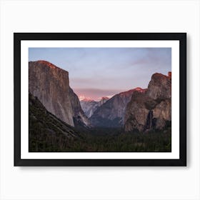 Sunset On Tunnel View Art Print