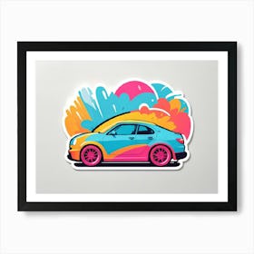 Car Sticker Abstract Art Print