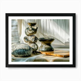 Meditative Stones 1 Art Print