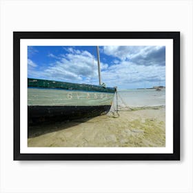 Old Boat On The Beach Art Print