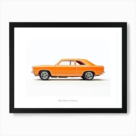 Toy Car 68 Chevy Nova Orange Poster Art Print