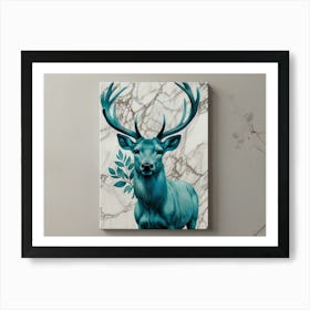 Deer Canvas Art Art Print