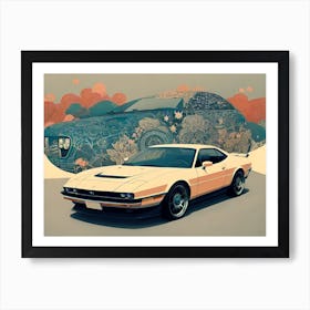 Car And A Flower Art Print