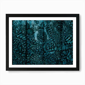 Abstract Texture Emerald Mysterious Ocean Art Print