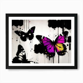 Butterfly Painting 214 Affiche