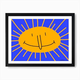 Happy Sun Bedroom Art Print