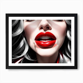 Red Lips Art Print