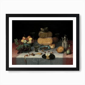 Still Life With Cheese, Floris Claesz Van Dijck Art Print