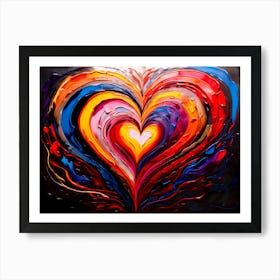 Heart Of Love 1 Art Print