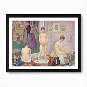 Models (Poseuses), Georges Seurat Art Print